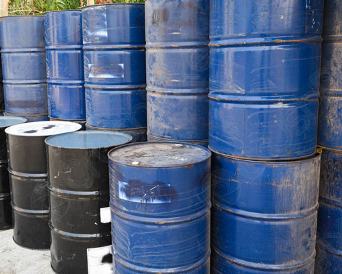 old 55 gallon steel drums 